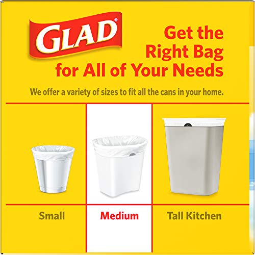 Medium Trash Bags, 8 Gallon, 80 Pack, Odor Control