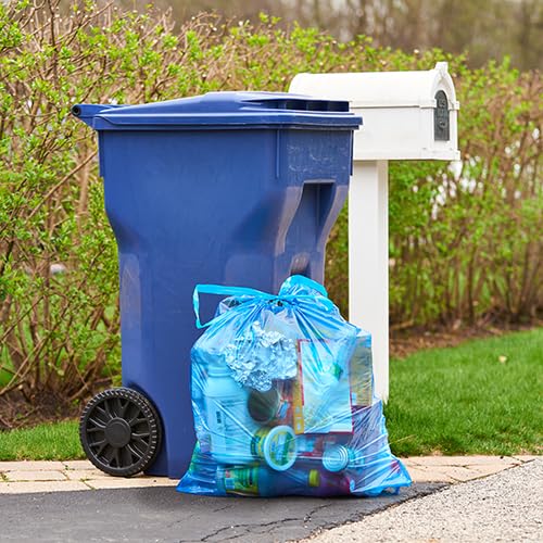 Blue Trash Bags, 13 Gallon, 60 Count