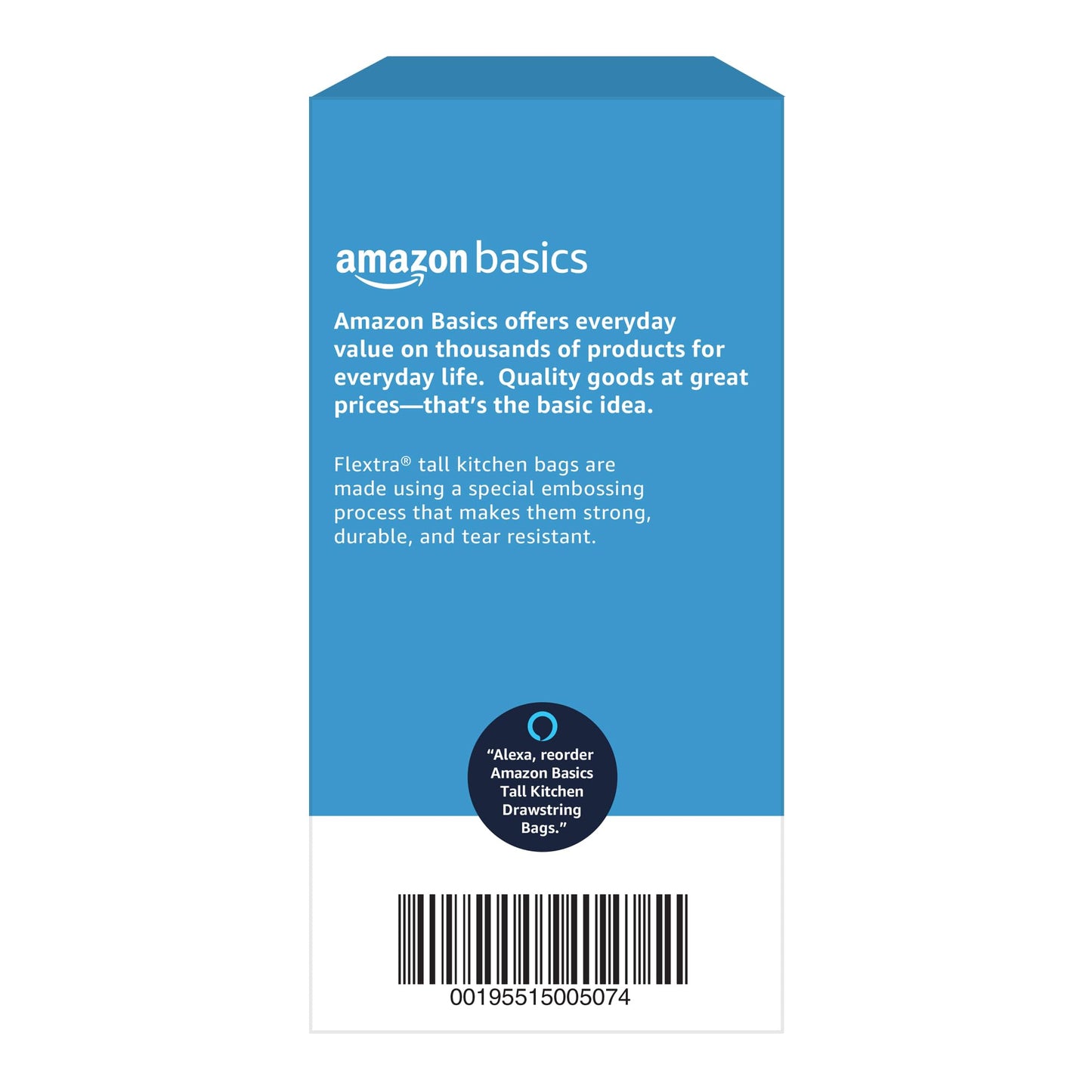 Tall Kitchen Drawstring Trash Bags, 13 Gallon, 120 Pack