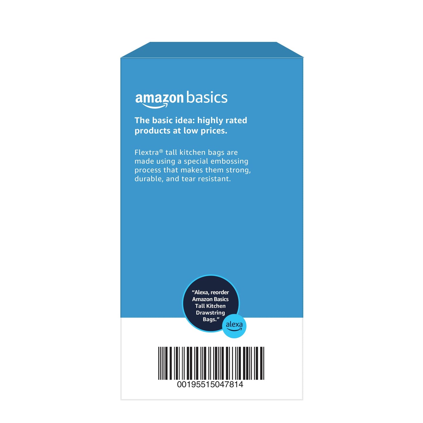 Tall Kitchen Drawstring Trash Bags, 13 Gallon, 90 Pack