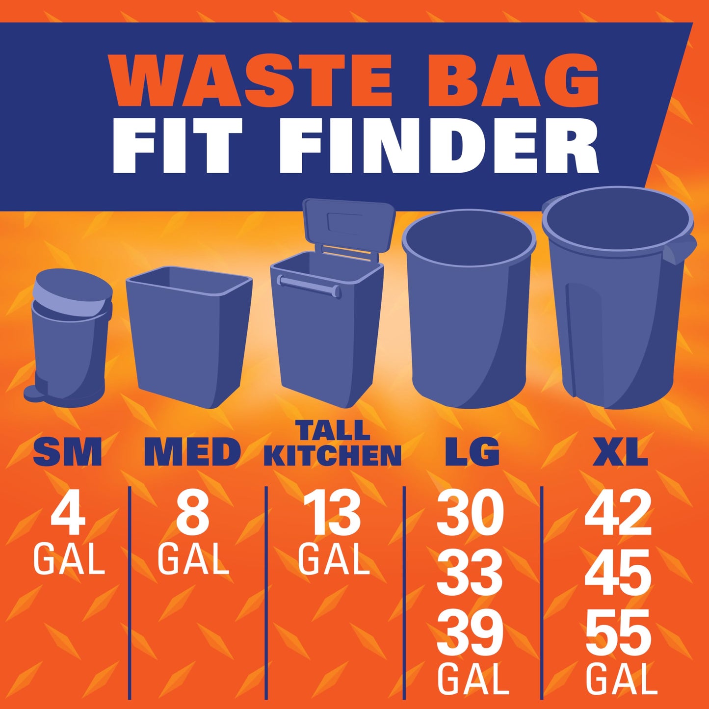 Tall Kitchen Trash Bags, 13 Gallon, 90 Pack, White, Unscented
