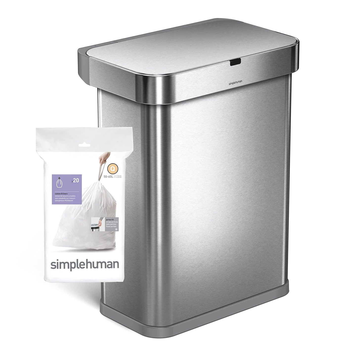 Tall Kitchen Trash Bags, 13 Gallon, 100 Pack, White