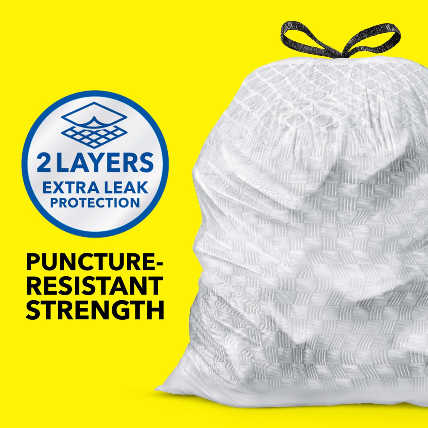 Tall Kitchen Trash Bags, 13 Gallon, 140 Pack