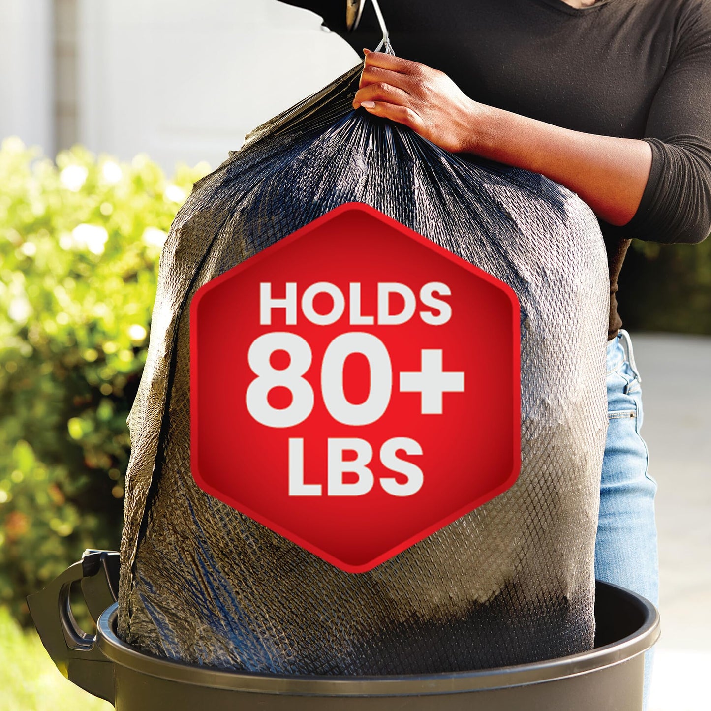 Heavy Duty Trash Bags, 30 Gallon, 50 Pack