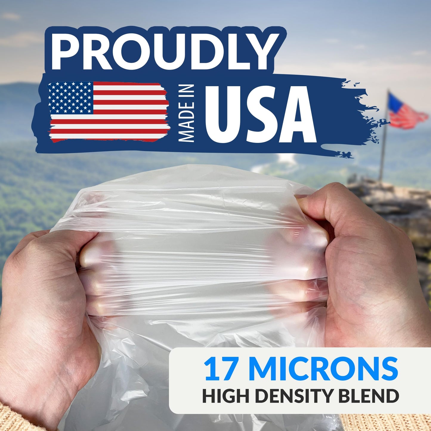 Heavy Duty Trash Bags, 55–60 Gallon, 150 Pack