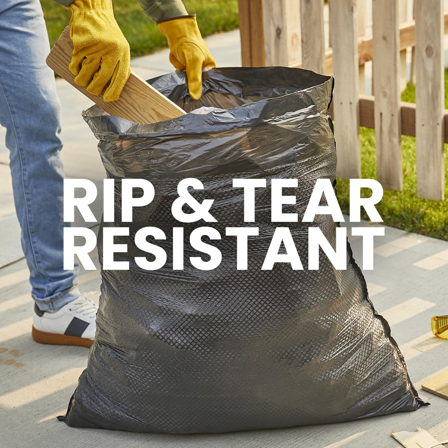 Heavy Duty Trash Bags, 30 Gallon, 50 Pack