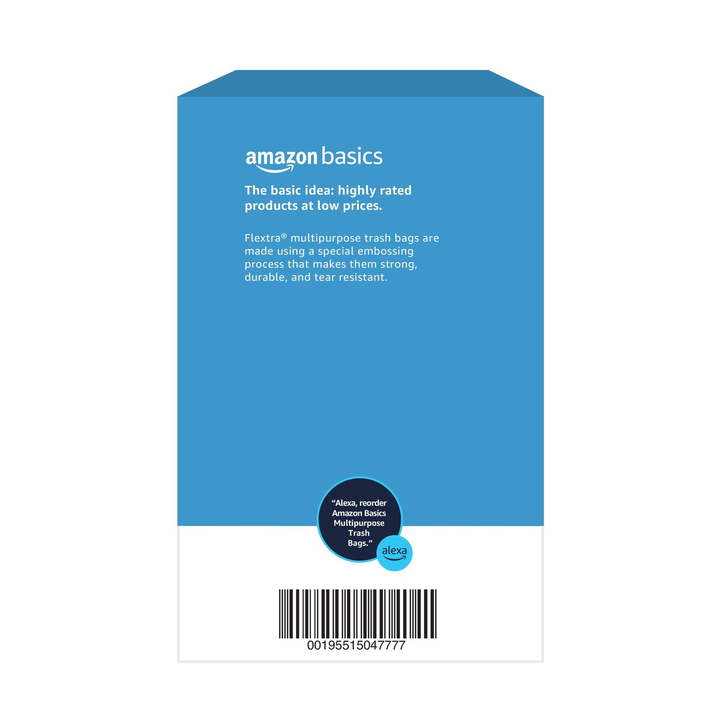 Multipurpose Drawstring Trash Bags, 30 Gallon, 50 Pack, Recycled