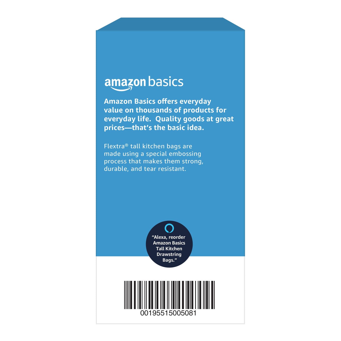 Tall Kitchen Drawstring Trash Bags, 13 Gallon, 120 Pack