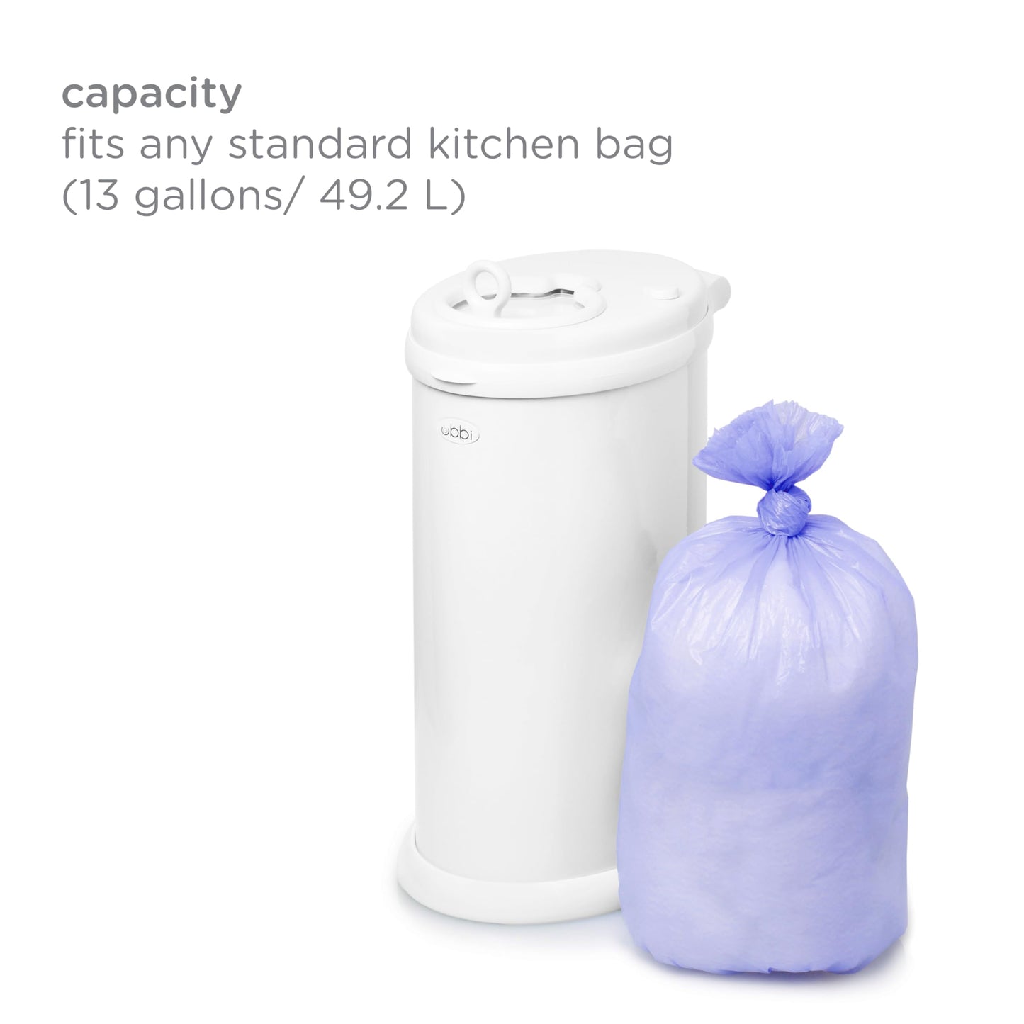 Diaper Pail Plastic Bags, 13 Gallon, 75 Count