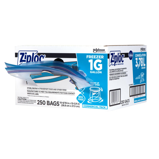Freezer & Storage Bags, 1 Gallon, 250 Pack
