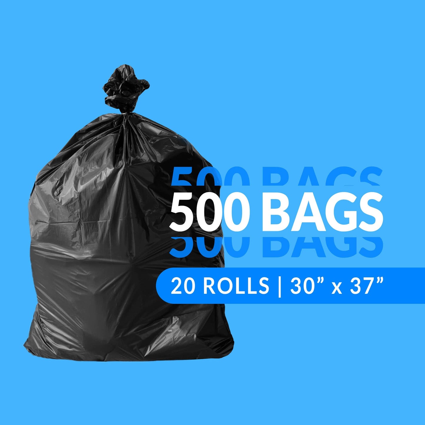 Tall Kitchen Trash Bags, 16–25 Gallon, 500 Pack