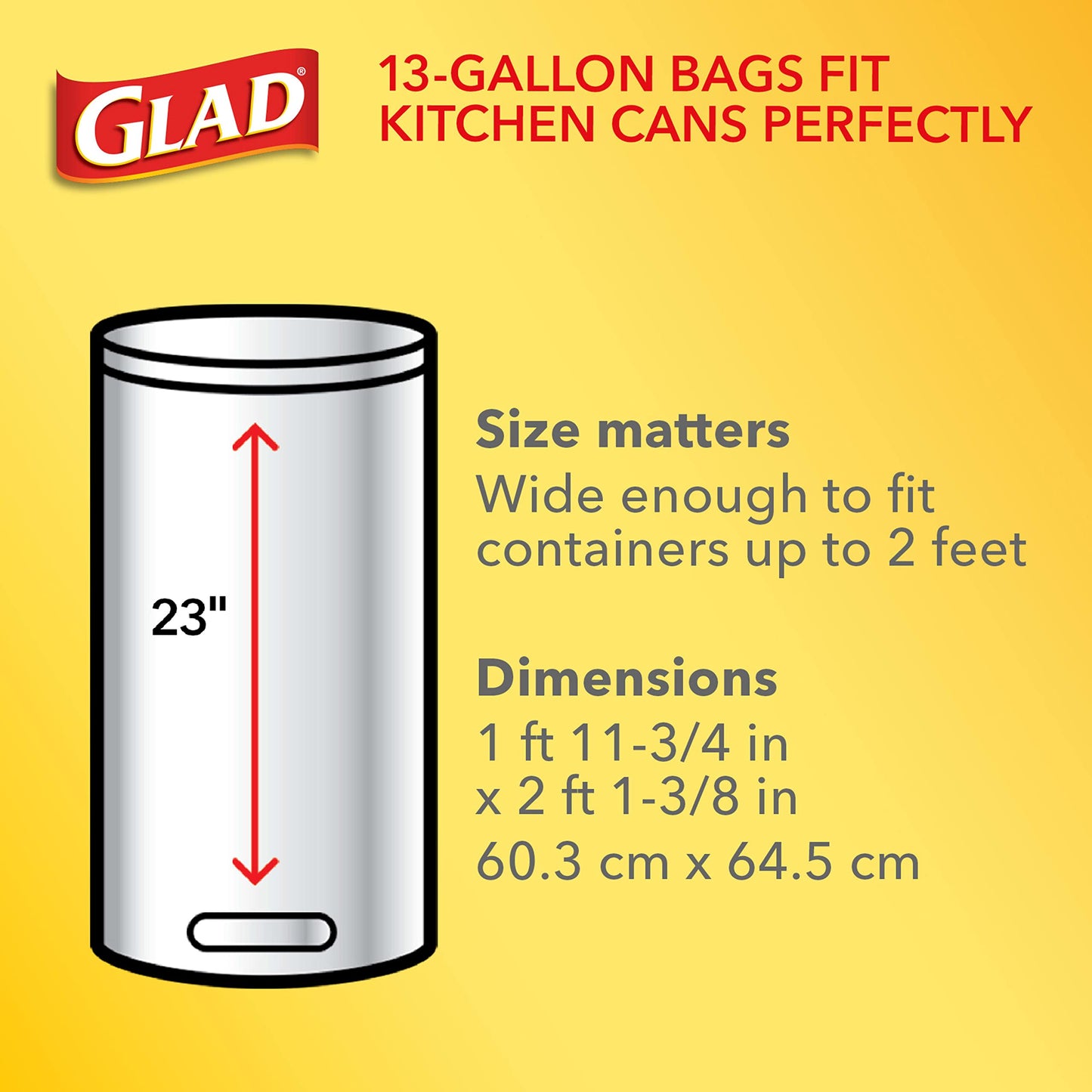 Tall Kitchen Trash Bags, 13 Gallon, Lavender Scent, 80 Pack