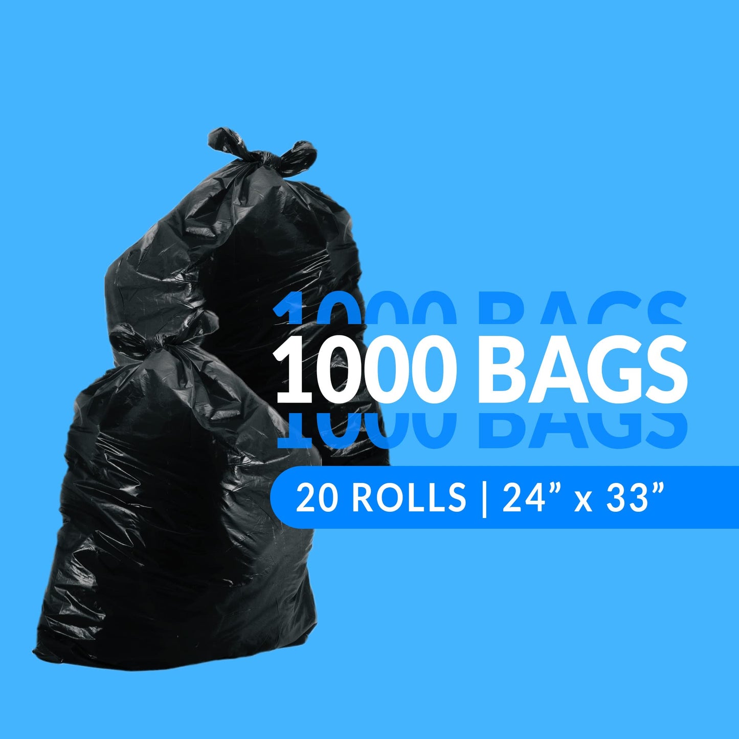 Tall Kitchen Trash Bags, 13 Gallon, 1000 Pack