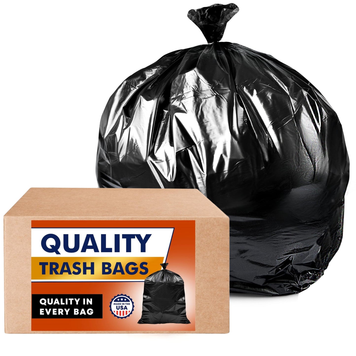 Contractor Trash Bags, 55 Gallon, 50 Pack