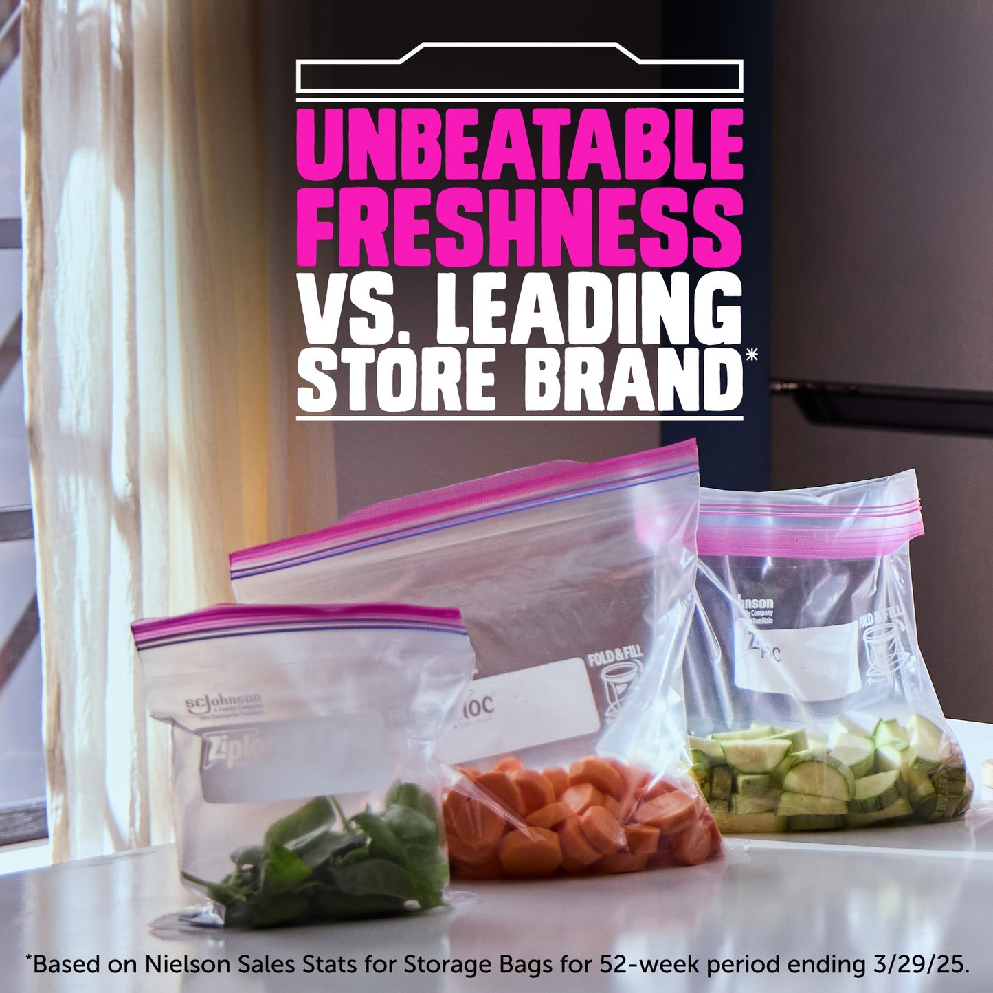 Gallon Food Storage Bags, 1 Gallon, 81 Count