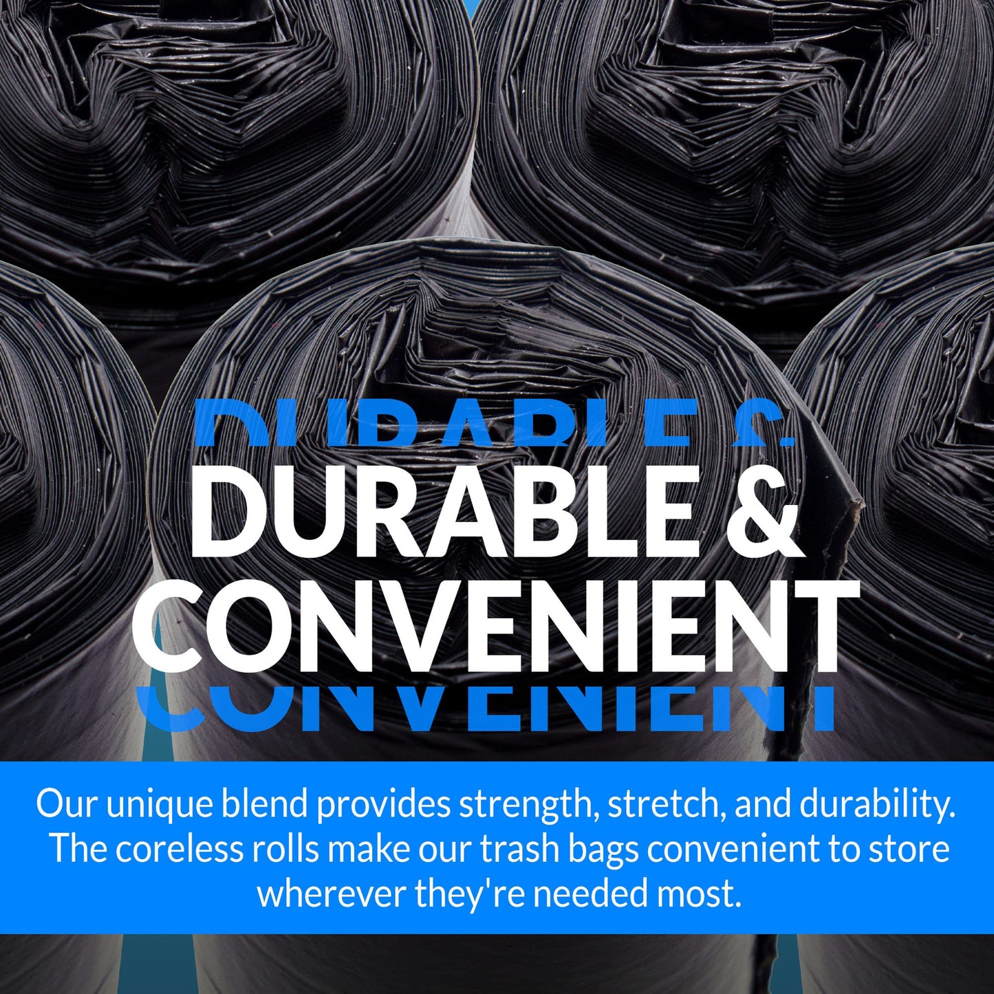 Tall Kitchen Trash Bags, 16–25 Gallon, 500 Pack